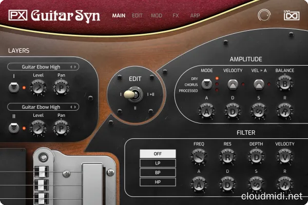 吉他合成器音色-UVI Soundbank PX Guitar Syn v1.0.0-R2R :-1