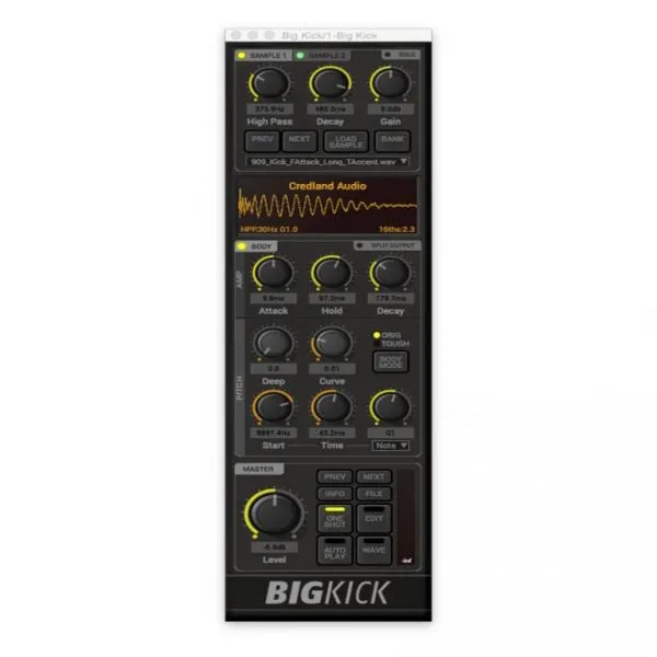 底鼓合成器-Credland Audio BigKick v1.9.7 R2R-win :-1 底鼓合成器-Credland Audio BigKick v1.9.7 R2R-win :-1