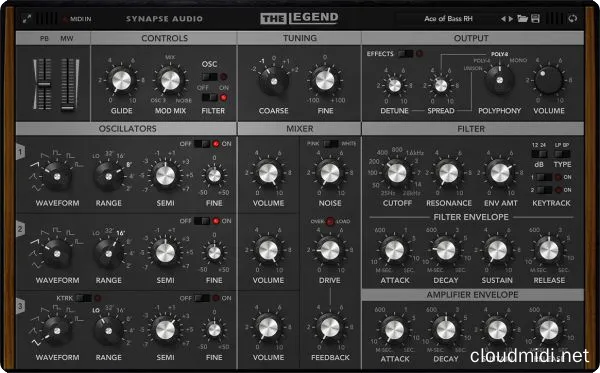 模拟合成器-Synapse Audio The Legend v1.50 WiN-MAC :-1