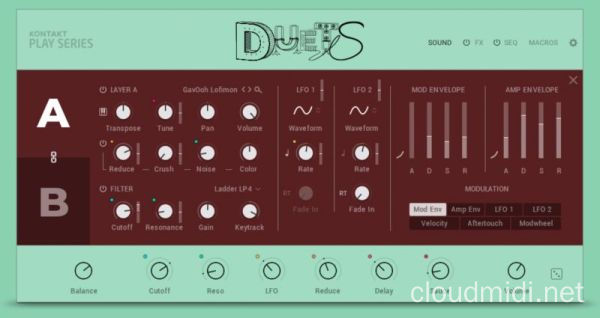 电子嘻哈人声合成音色-Native Instruments Play Series DUETS v2.0.0 Konakt :-1