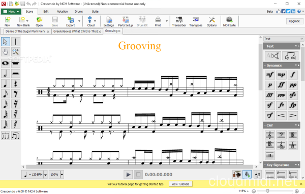乐谱编辑软件-Crescendo Music Notation Editor v9.87 macOS-TNT :-1