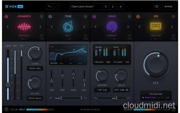 终极人声混音插件-Nuro Audio Xvox Pro v1.0.2 TC-win :-1 终极人声混音插件-Nuro Audio Xvox Pro v1.0.2 TC-win :-1