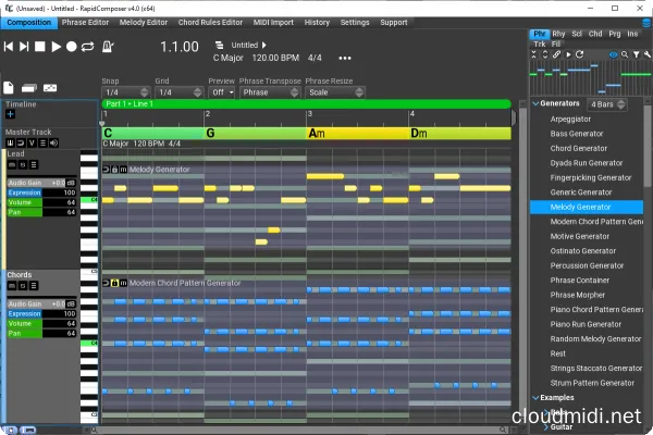 乐句和弦创作生成插件-Music Developments Rapid Composer 5 v5.0.7 WiN-MAC :-1