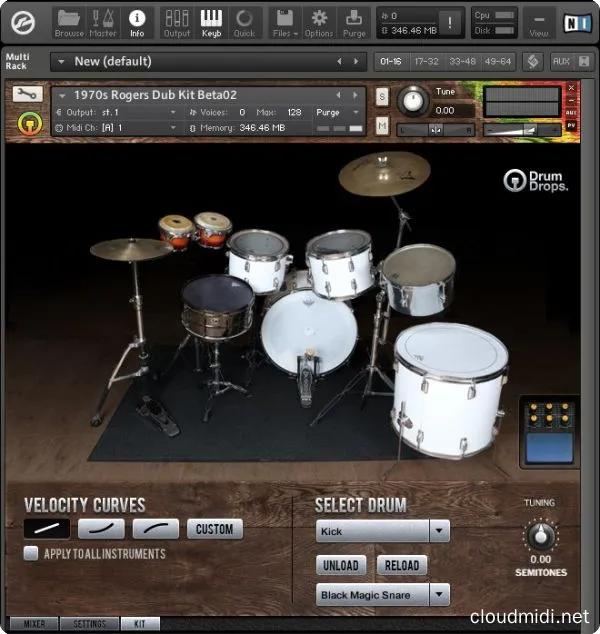 雷鬼架子鼓音色-DrumDrops Rogers Big R Dub Kit Kontakt :-1 雷鬼架子鼓音色-DrumDrops Rogers Big R Dub Kit Kontakt :-1