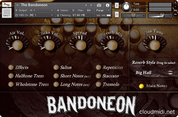 班多纽手风琴音色-Guareschi The Bandoneon KONTAKT :-1