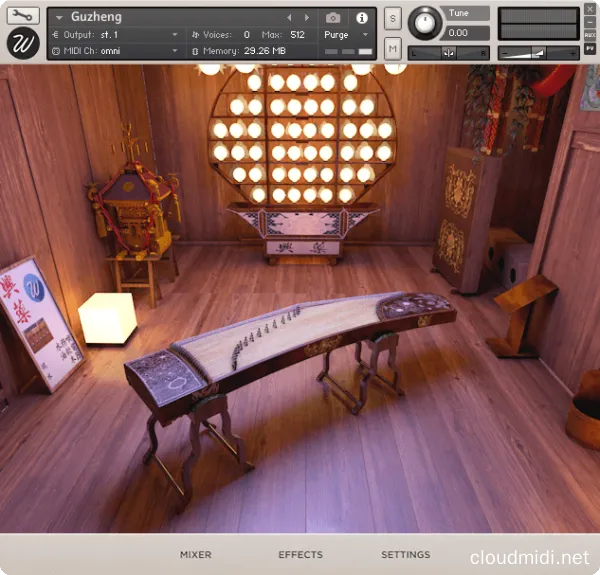 中国古筝音色库-Wavesfactory Guzheng KONTAKT :-1
