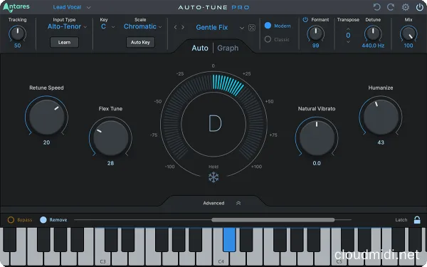 人声自动修音/电音插件-Antares Auto-Tune Pro X v10.3.1 CE-win :-1