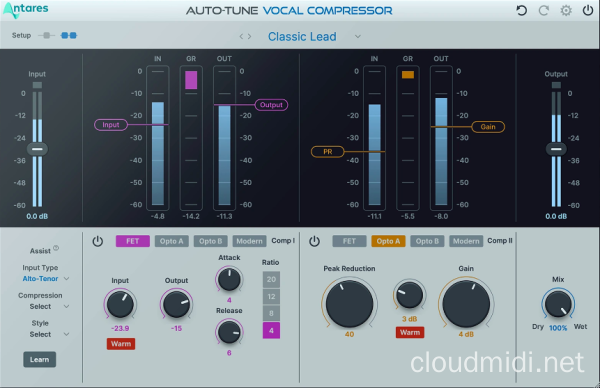 双段式智能人声压缩器-Antares Auto-Tune Vocal Compressor v1.0.1 CE-win :-1