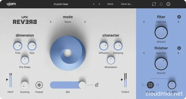 人工算法混响插件-UJAM UFX Reverb v1.0.0 U2B Mac-MORiA :-1