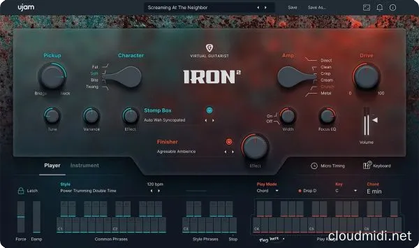 摇滚电吉他手音源插件-UJAM Virtual Guitarist IRON 2 v1.0.0 Mac-MORiA :-1