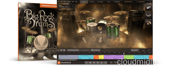 拓展鼓音色-Toontrack Big Rock Drums EZX v1.0.2 Soundbank :-1