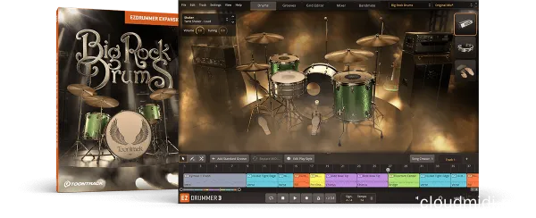 拓展鼓音色-Toontrack Big Rock Drums EZX v1.0.2 Soundbank :-1