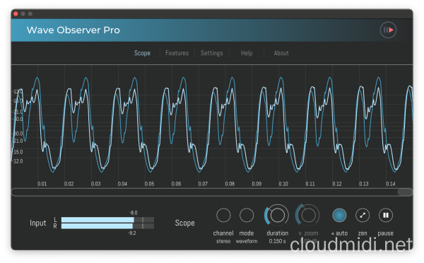 时域音频分析插件-Press Play Wave Observer Pro 1.10.0 WiN-MAC :-1