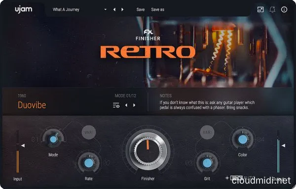 复古多重效果链插件-uJAM Finisher RETRO v1.2.0 U2B Mac-MORiA :-1