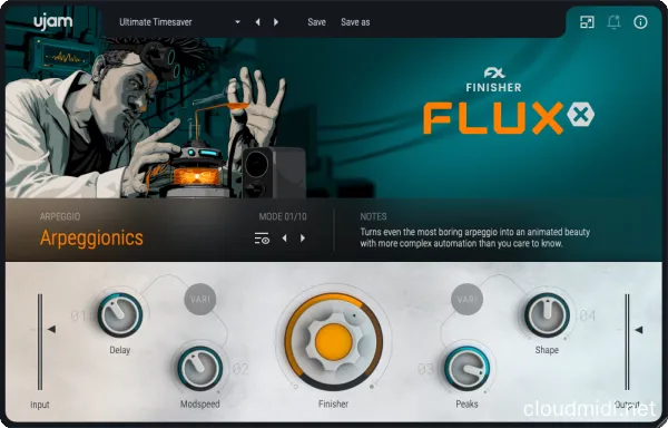 多重特效效果链插件-uJAM Finisher FLUXX v1.2.0 U2B Mac-MORiA :-1