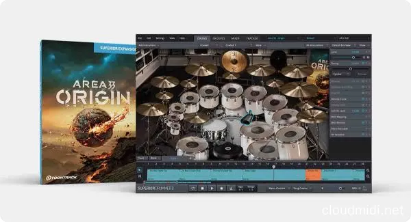 鼓音源拓展包-Toontrack Area 33 Origin SDX SOUNDBANK :-1