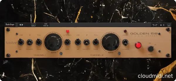 电子管前置放大器插件-Audioscape Golden 58 Preamp v1.0.4 R2R WiN-MAC :-1