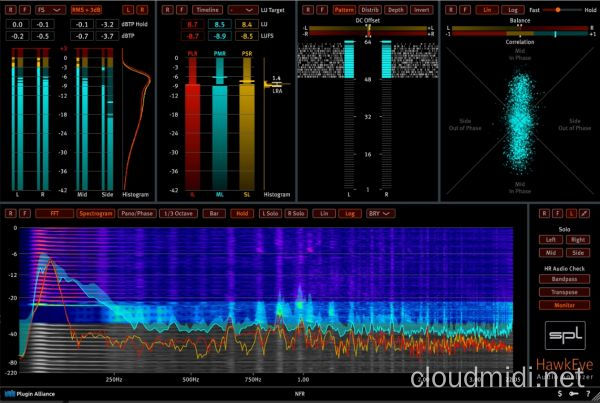 音频测量分析插件-Plugin Alliance SPL HawkEye v1.1.0 R2R-win :-1
