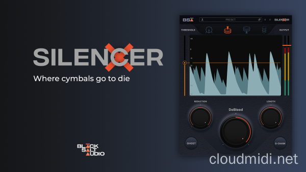 鼓声混音插件-Black Salt Audio Silencer v1.0.8 macOS :-1