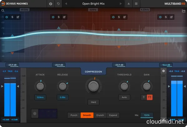 多段动态压缩效果器-Devious Machines Multiband X6 v1.0.35 MacOS-MORiA :-1