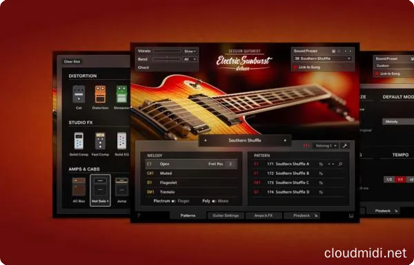 旭日电吉他音色-Session Guitarist Electric Sunburst Deluxe v1.1.0 Kontakt :-1