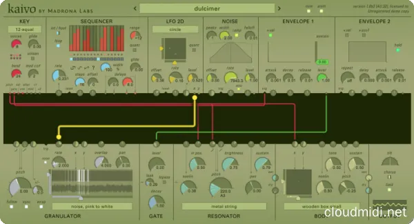 半模块化合成器-Madrona Labs Kaivo v1.9.5 macOS :-1