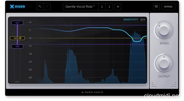 人声音量电平控制插件-Nuro Audio Xrider v1.0.1 MacOS :-1