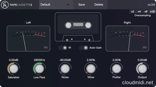 盒式磁带模拟插件-Caelum Audio Plugins Tape Cassette 2 v1.3.0 macOS :-1