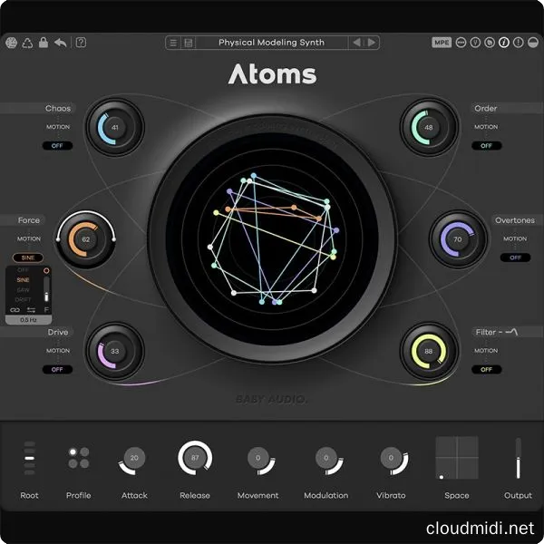物理建模合成器-BABY Audio Atoms v1.1.0 R2R WiN-MAC :-1 物理建模合成器-BABY Audio Atoms v1.1.0 R2R WiN-MAC :-1