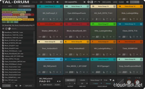 鼓机采样器-Togu Audio Line TAL-Drum v2.2.0 MacOS-MORiA :-1