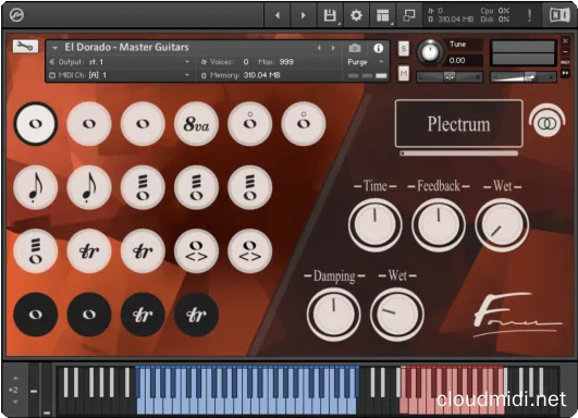 电吉他效果音色-David Forner El Dorado Master Guitars Kontakt :-1 电吉他效果音色-David Forner El Dorado Master Guitars Kontakt :-1