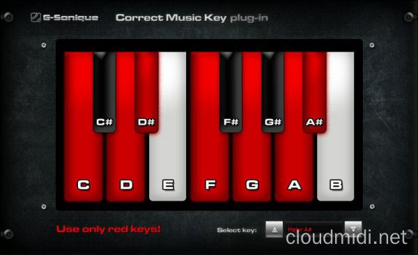 和弦音阶辅助插件-G-Sonique Correct Music Key v1.0.0 R2R-win :-1