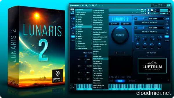 电影氛围铺底音色-Luftrum Lunaris 2 v2.3.2 Kontakt :-1