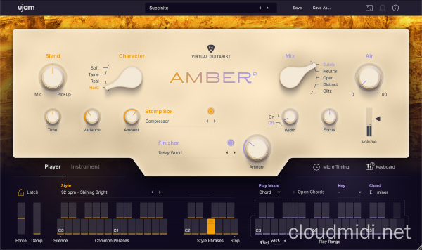 虚拟钢弦吉他音源-UJAM Virtual Guitarist Amber 2 v2.3.0 WiN-MAC :-1