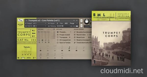 伦敦小号音色-Spitfire Audio BML Trumpet Corps Volume 1 v1.1b3 Kontakt :-1