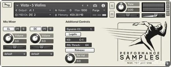 浪漫室内连奏弦乐音色-Performance Samples Vista Kontakt :-1