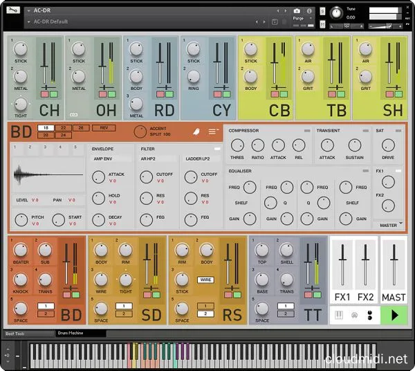 老式鼓机采样音色-SonicCouture AC-DR Acoustic Drum Machine Kontakt :-1 老式鼓机采样音色-SonicCouture AC-DR Acoustic Drum Machine Kontakt :-1