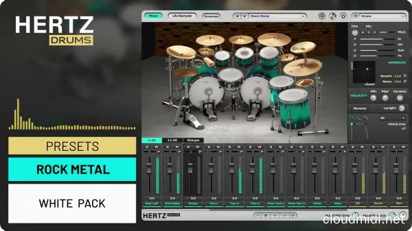 虚拟鼓音源-Hertz Instruments Hertz Drums + White Pack v2.0.6 WiN-MOCHA :-1