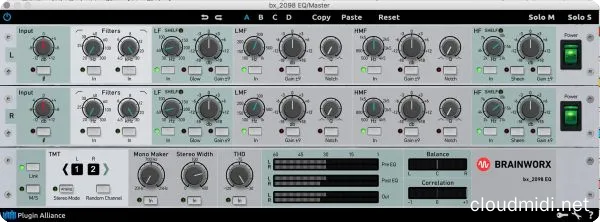 经典英式均衡器-Plugin Alliance Brainworx bx_2098 EQ v1.8.1 MacOS-MORiA :-1