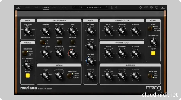 Moog Music Software Mariana Bass Synthesizer v1.2.0 ARM Mac-MORiA :-1