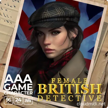 Epic Stock Media AAA Game Character British Female Detective :-1