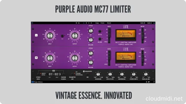 Plugin Alliance Brainworx Purple Audio MC77 WiN-MAC :-1 Plugin Alliance Brainworx Purple Audio MC77 WiN-MAC :-1