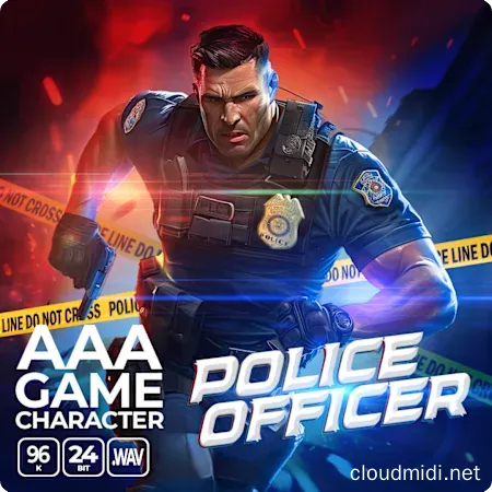 Epic Stock Media AAA Game Character Police Officer WAV :-1