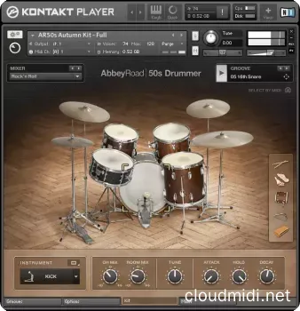 阿比路经典架子鼓音源 Native Instruments Abbey Road 50s Drummer v1.2.1 Kontakt :-1