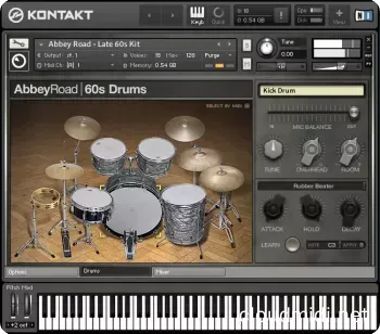 阿比路架子鼓音源-Native Instruments Abbey Road 60s Drummer v1.3.1 Kontakt :-1