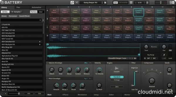 电子鼓采样器音源插件含拓展-Native Instruments Battery 4 v4.3.1 MacOS :-1