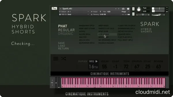 Cinematique Instruments Spark Kontakt :-1